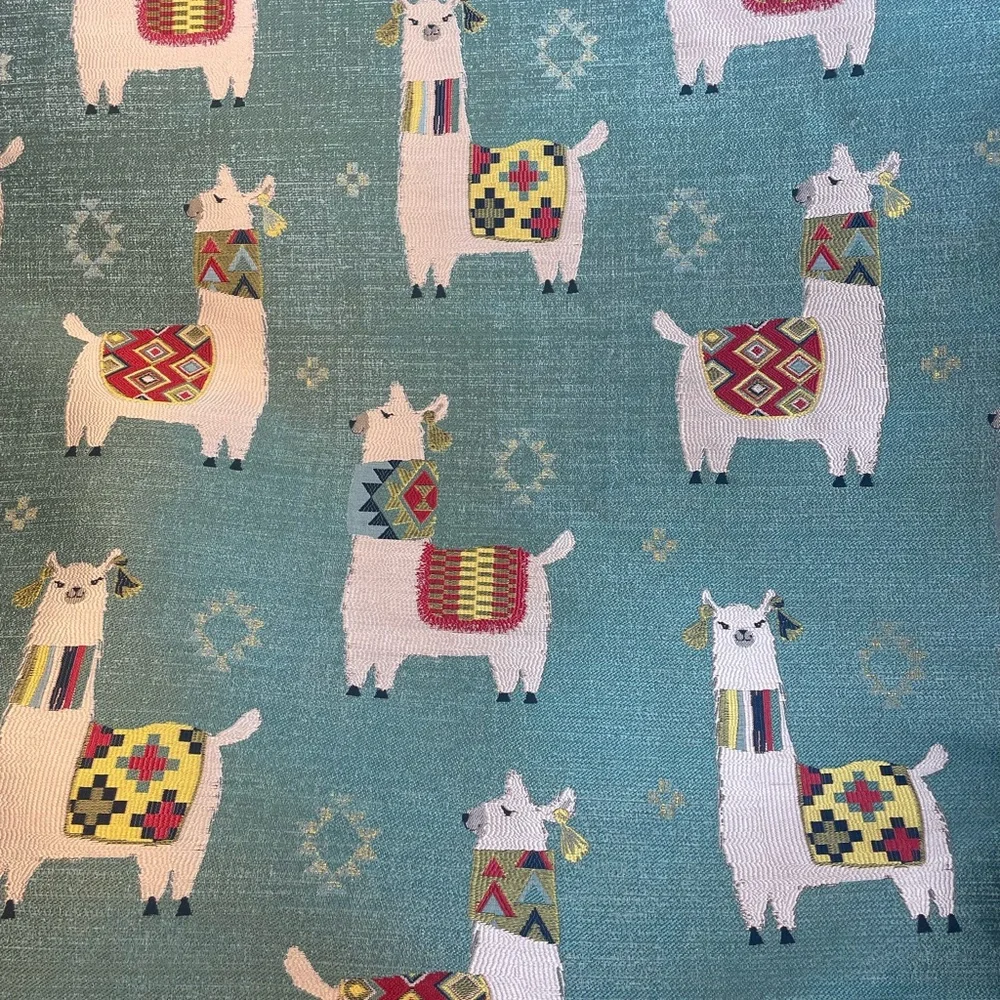 Colorful Llama Tapestry Art
